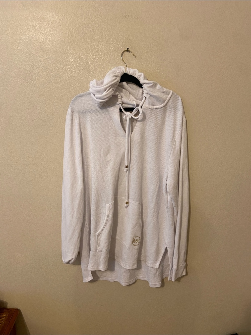 Michael Michael Kors Waffle Knit Pullover Hoodie